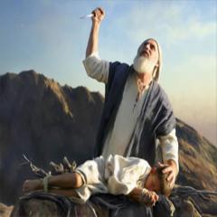 Abraham who wants Isaac to sacrifice